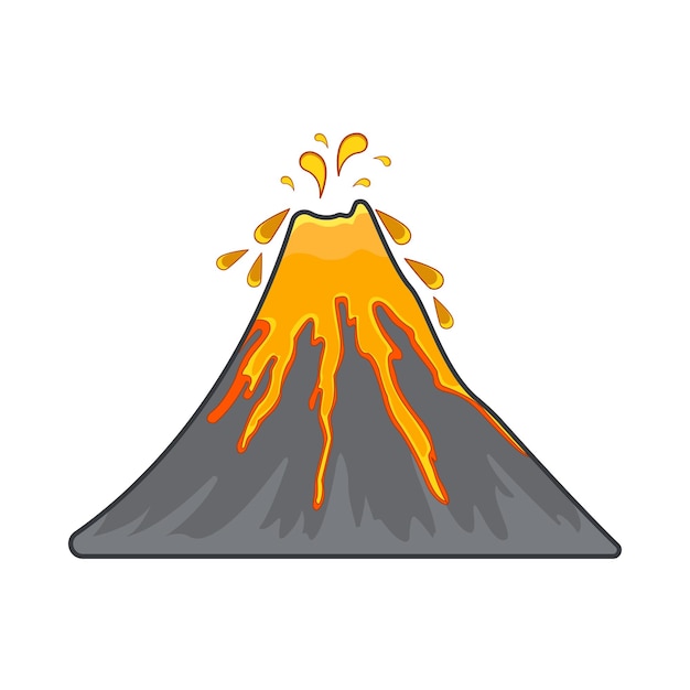 Illustration of volcano