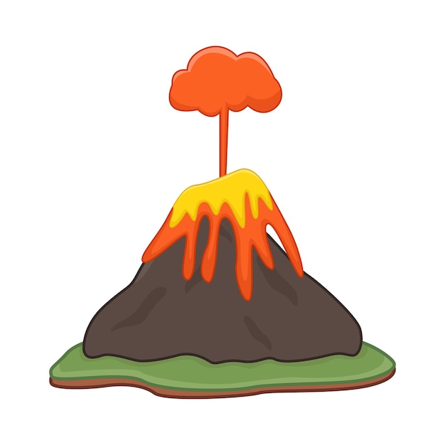 Vector illustration of volcano