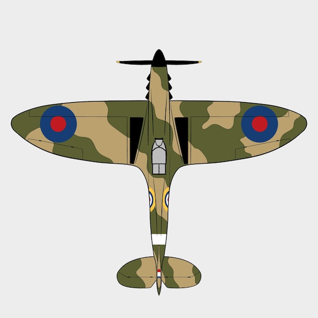 Vector illustration of war plane vector