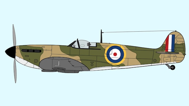 Vector illustration of war plane vector