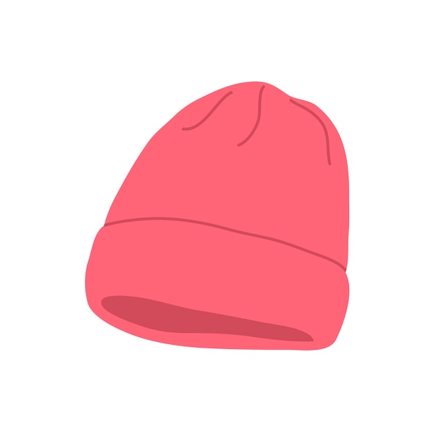 Illustration of a warm winter hat for a woman