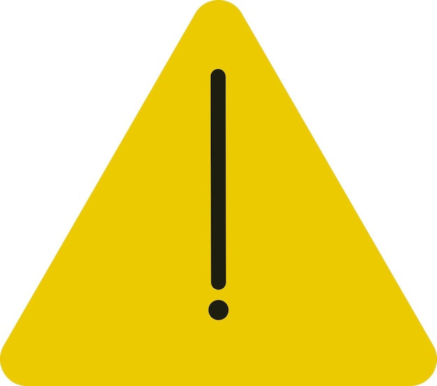 Illustration of warning sign