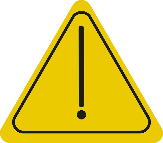 Illustration of warning Sign