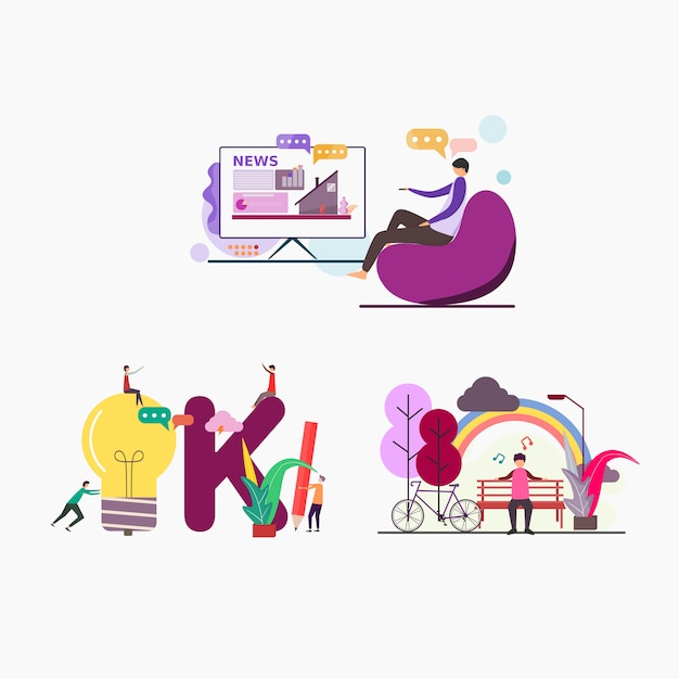 Illustration for websites and landing page