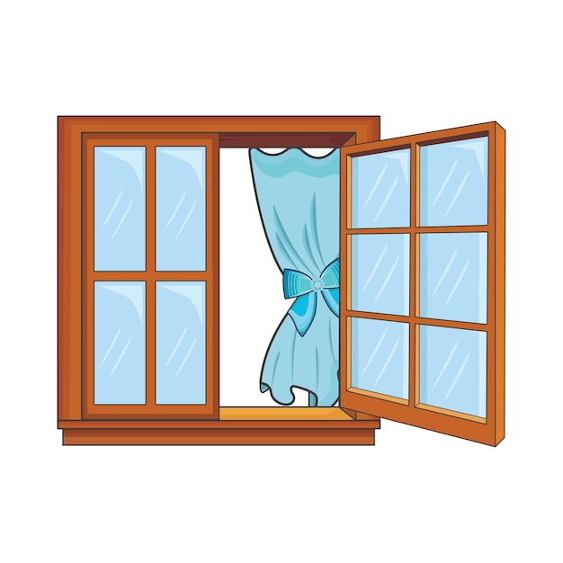 Vector illustration of window