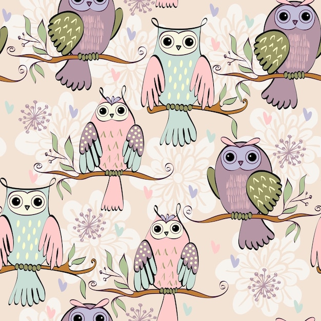 Illustration with owl