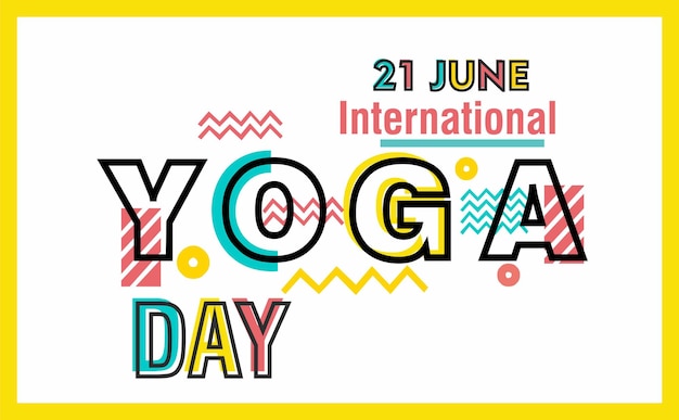 illustration of woman for international yoga day web banner EPS10 vector