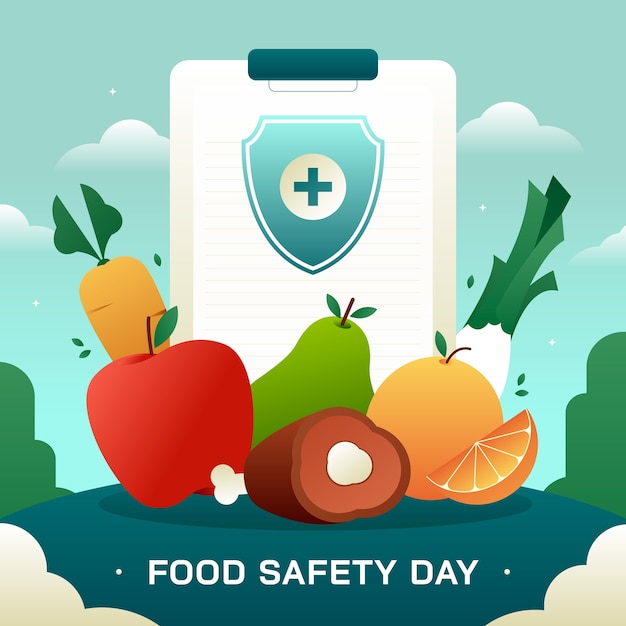 Vector illustration for world food safety day awareness