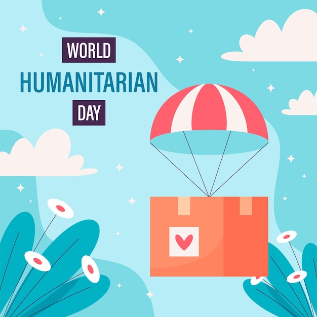 Illustration of world humanitarian day