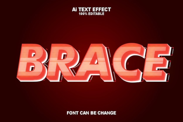 Illustrations Brace Text Effects Style