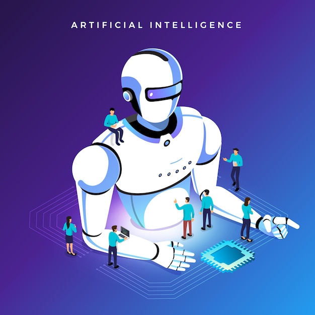 Illustrations concept  artificial intelligence AI