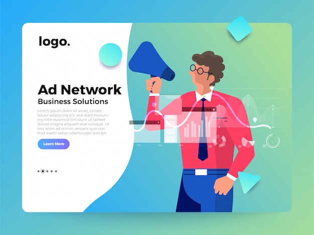 Illustrations Concept Worker landing page