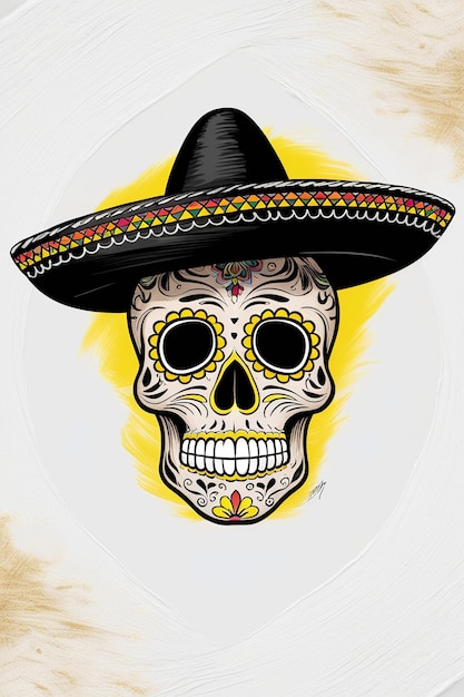 illustrations vector skull Mexican day of the dead skull tattoo