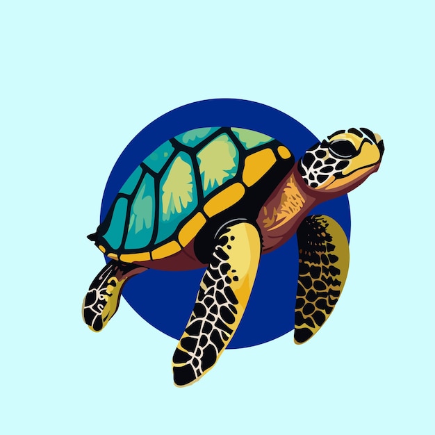 Ilustracion de tortuga marina