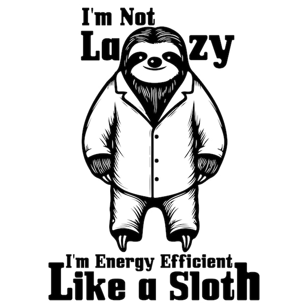 Im Not Lazy Im Energy Efficient Like a Sloth_A