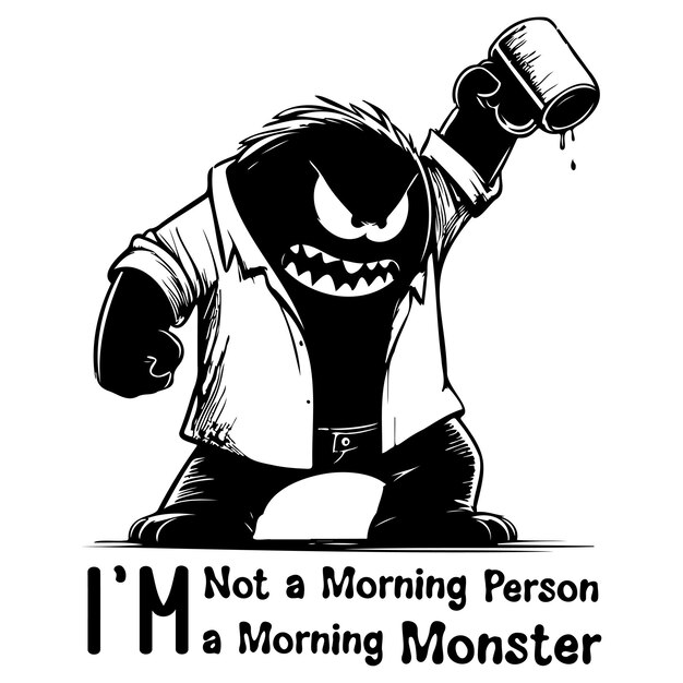 Im Not a Morning Person Im a Morning Monster_J