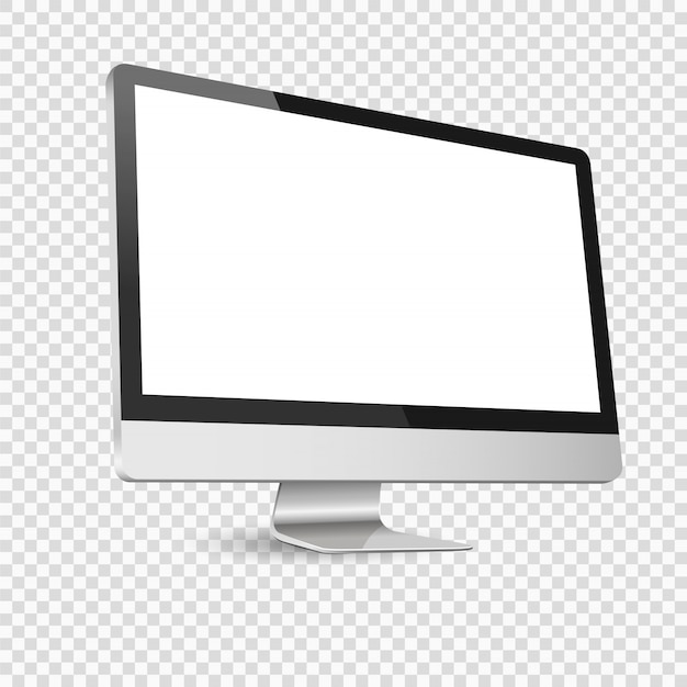 iMac Computer display isolated on transparent