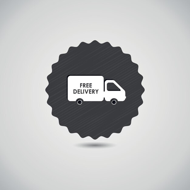 Image Of An Icon For Free Delivery Service Isolated On Transparent Background