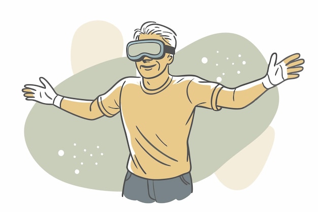 an image of a man wearing a pair of virtual reality goggles