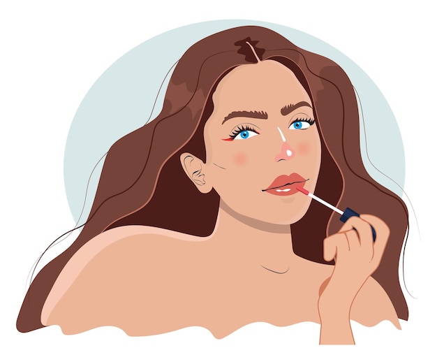 Vector images of women in various situations