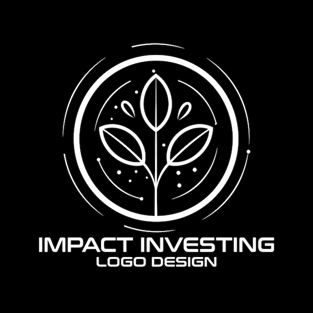 Impact Investing Vector Logo Design