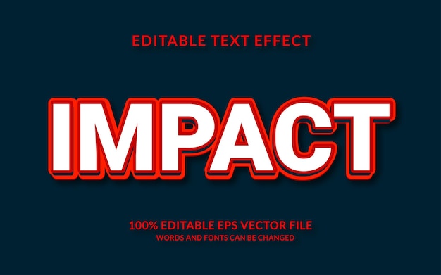 Impact Text Effect