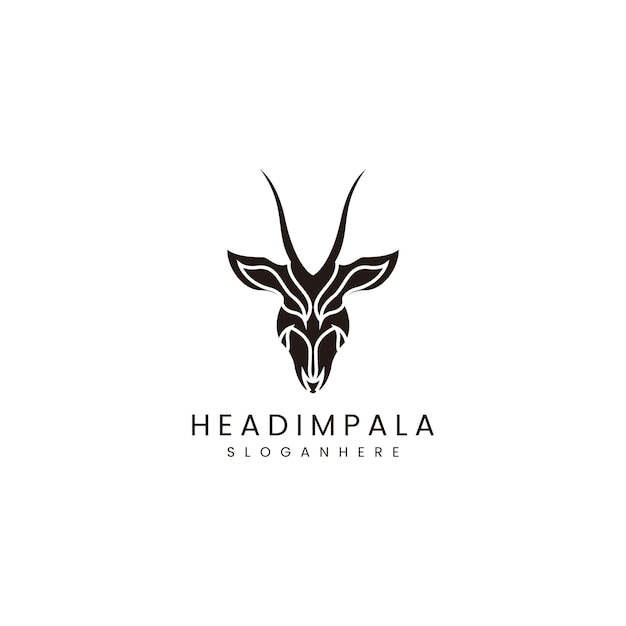 Impala logo design icon template