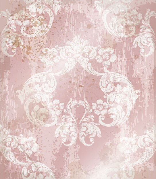 Vector imperial baroque ornament wallpaper background