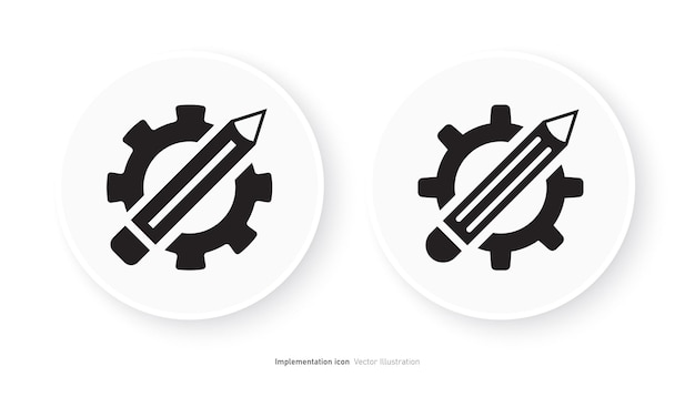 Implementation icon design vector illustration