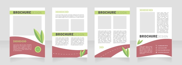 Improve air quality blank brochure design