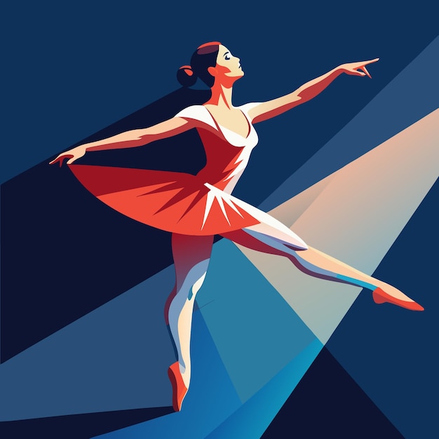 Vector inclusive dance and ballet vector illustration for various uses