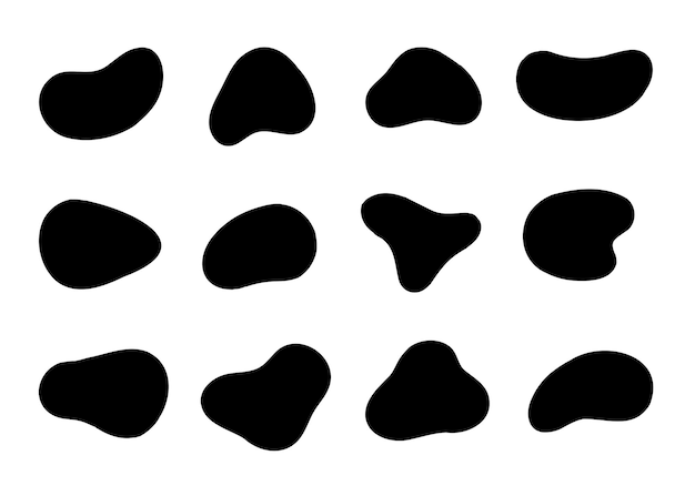 Incorrect drop shape Abstract elements in fluid detection in design