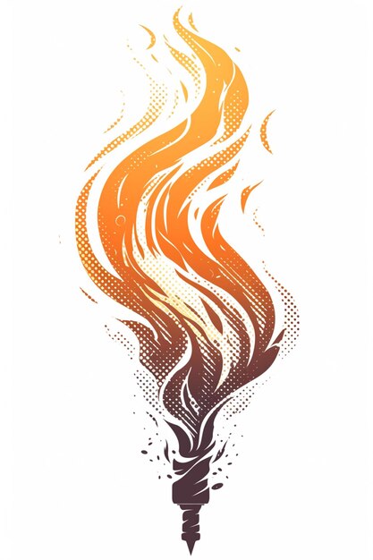 Vector independence day 2024 liberty flame emblem logo