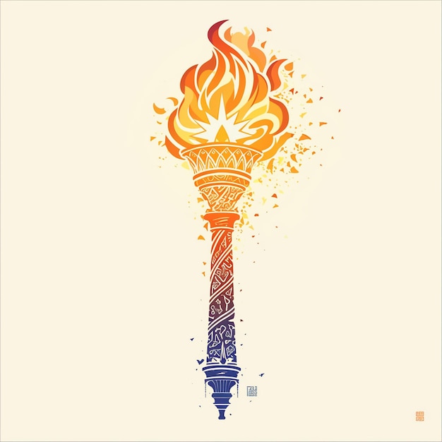 Independence Day 2024 Liberty Torch Logo