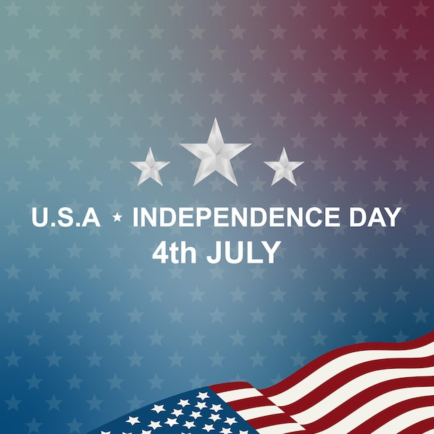 independence day 4 th july Happy independence day USA national holiday modern background vector