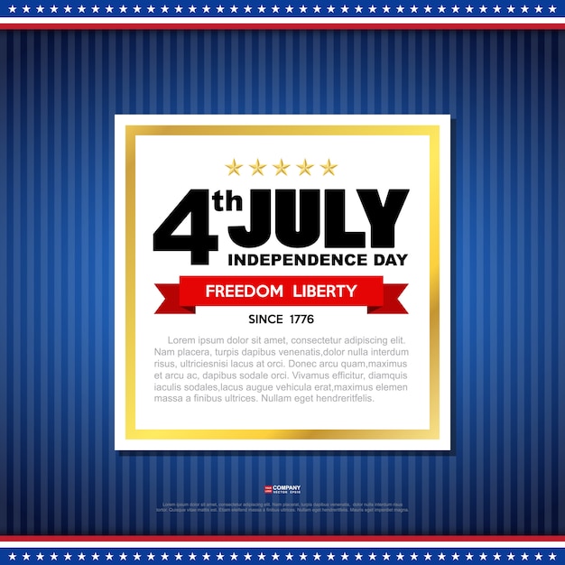 Independence day design element