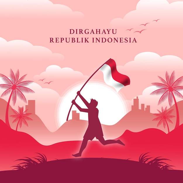 Independence day Dirgahayu Kemerdekaan Republik indonesia