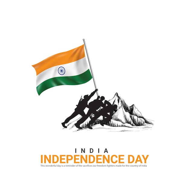 Independence Day of India Independence Day Creative Design for Social Media Post