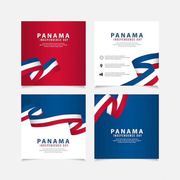 Independence Day of Panama  Template. 