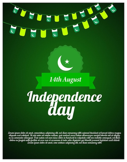 Independence day poster design of Pakistan day