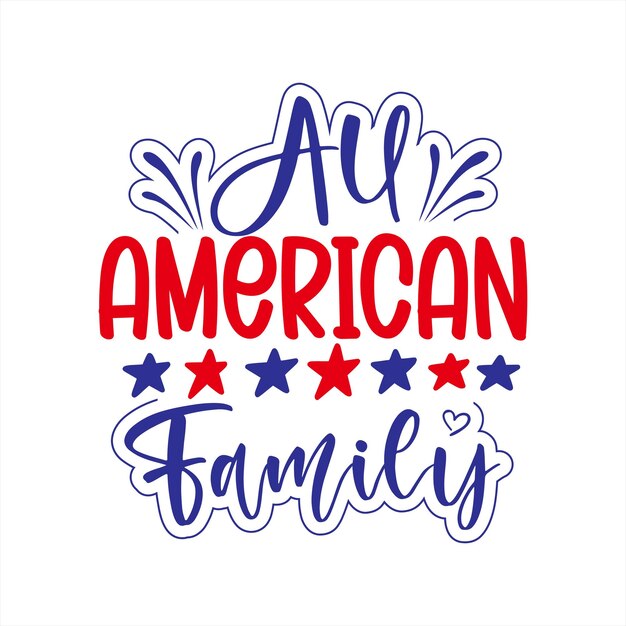 Vector independence day svg design 4th of july svg design