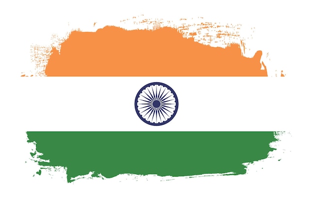 Vector india flag painting