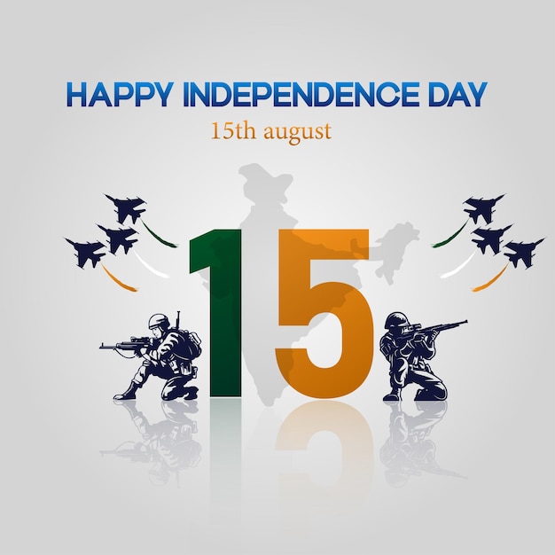 India independence day banner template social media vector 15th august happy independence day