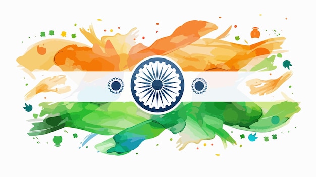 India Independence Day Celebration Banner Poster Greeting Card Design