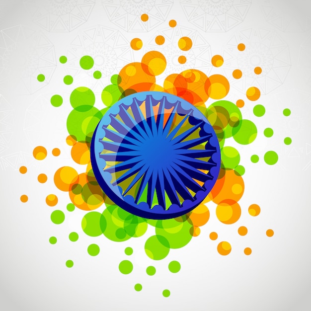 India patriotic emblem independence day