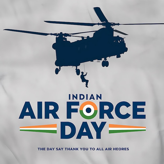 Vector indian air force day celebration vector image illustration