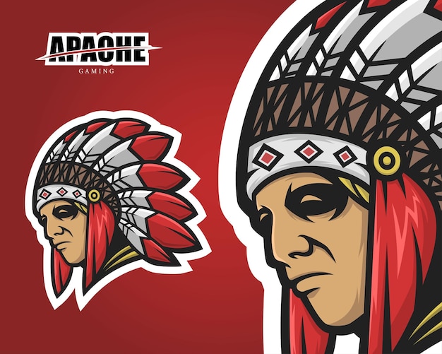 Indian Apache Esport Logo Design