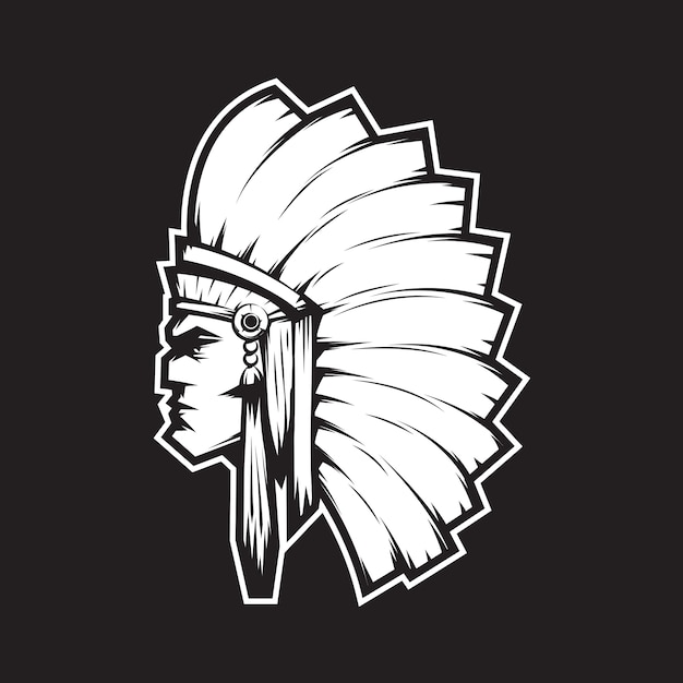 Indian chief mascot