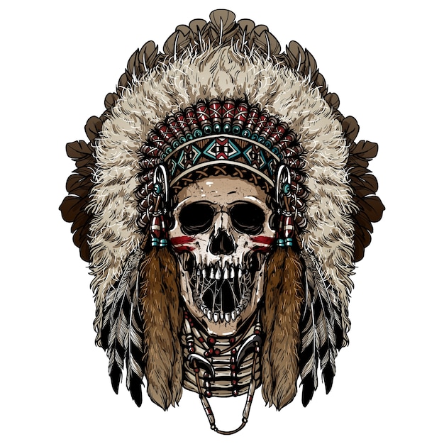 indian chief skull