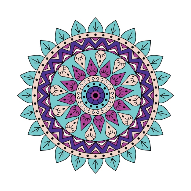 Indian colorful mandala design celebration